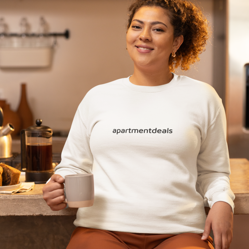 gildan-sweatshirt-mockup-featuring-a-cheerful-woman-posing-with-a-cup-of-coffee-m38247